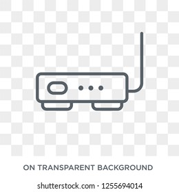 Hardware Hotspot icon. Trendy flat vector Hardware Hotspot icon on transparent background from hardware collection. High quality filled Hardware Hotspot symbol use for web and mobile