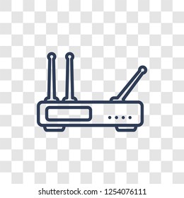 Hardware Hotspot icon. Trendy linear Hardware Hotspot logo concept on transparent background from hardware collection