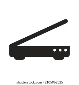 hardware icon illustration, internet network, wifi, electronics, technology. Solid icons, glyphs are perfect for logos, websites, businesses, applications, apps and more.