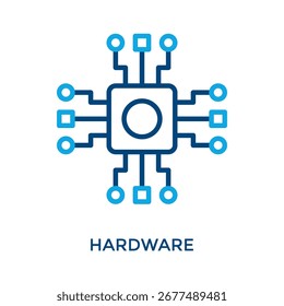 Hardware Icon Outline Color Style. Vector Illustration For Graphic Design
