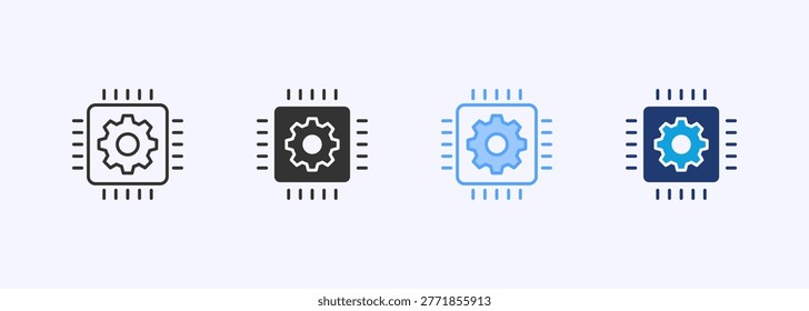 Hardware Icon Set Multistyle Various Collection Element For Design