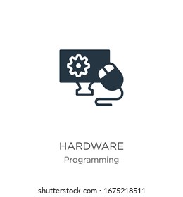 Hardware icon vector. Trendy flat hardware icon from programming collection isolated on white background. Vector illustration can be used for web and mobile graphic design, logo, eps10