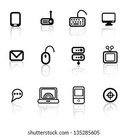 Hardware icons,vector