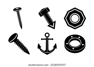 Artículos de hardware - clavo, tornillo, perno, tuerca, arandela, ancla