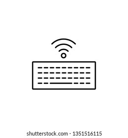 hardware, keyboard, wifi icon. Simple thin line, outline vector of hardware icons for UI and UX, website or mobile application
