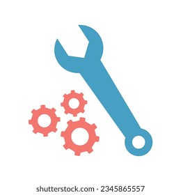 Icono De Color Plano De Mantenimiento De Hardware Aislado En La Ilustración Del Vector De Fondo Blanco | Iconos de Seo