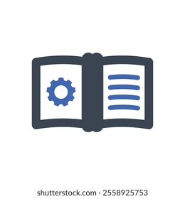 Hardware manual icon, Vector graphics