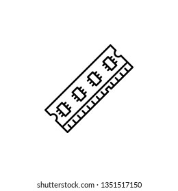 hardware, memory, ram icon. Simple thin line, outline vector of hardware icons for UI and UX, website or mobile application
