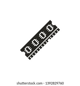 hardware, memory, ram icon. Simple glyph, flat vector of hardware icons for UI and UX, website or mobile application