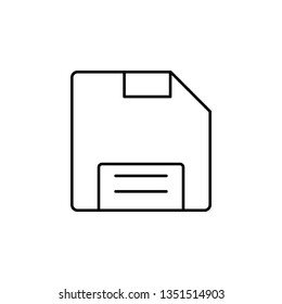 hardware, micro card icon. Simple thin line, outline vector of hardware icons for UI and UX, website or mobile application