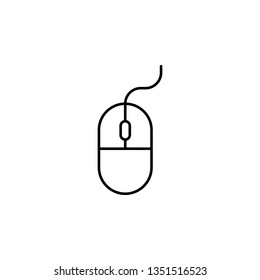 hardware, mouse, pc icon. Simple thin line, outline vector of hardware icons for UI and UX, website or mobile application