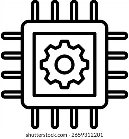 Hardware-Gliederungssymbol, Vektorgrafik