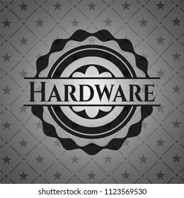 Hardware retro style black emblem