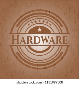 Hardware retro wooden emblem