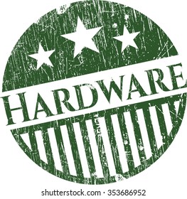 Hardware rubber grunge stamp