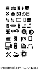 hardware set vector icon