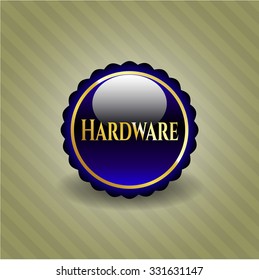 Emblema brillante de hardware