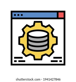 hardware solution digital processing color icon vector. hardware solution digital processing sign. isolated symbol illustration