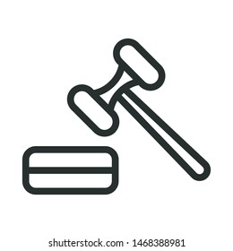 hardware store - minimal line web icon. simple vector illustration. concept for infographic, website or app.