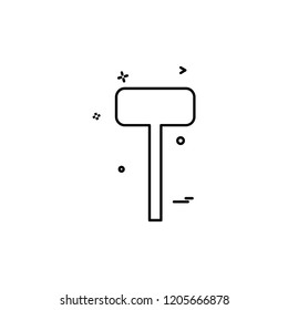 Hardware tool icon design vector