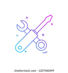 Hardware tool icon design vector