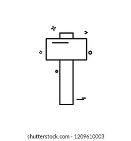 Hardware tool icon design vector