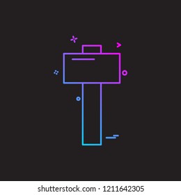 Hardware tool icon design vector