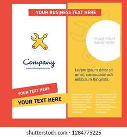 Hardware tools  Company Brochure Template. Vector Busienss Template