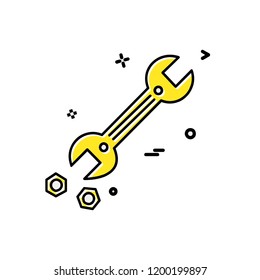 Hardware tools icon design vector