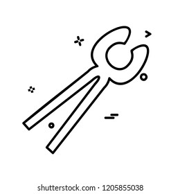 Hardware tools icon design vector