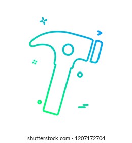 Hardware tools icon design vector