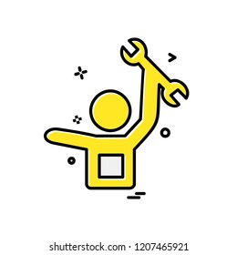 Hardware tools icon design vector