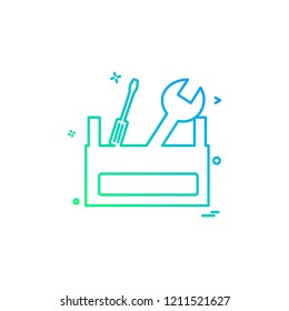 Hardware tools icon design vector