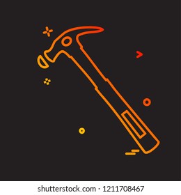 Hardware tools icon design vector