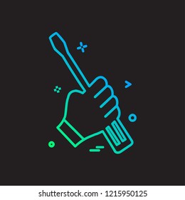 Hardware tools icon design vector