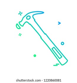 Hardware tools icon design vector
