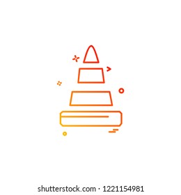 Hardware tools icon design vector