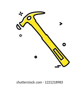 Hardware tools icon design vector