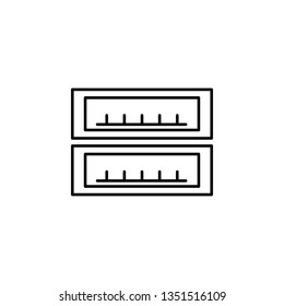 hardware, USB portable icon. Simple thin line, outline vector of hardware icons for UI and UX, website or mobile application
