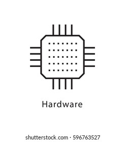 Hardware Vector Line Icon