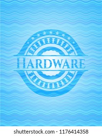 Hardware water badge background.