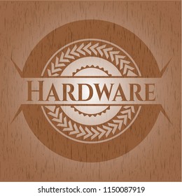 Hardware wood emblem. Vintage.
