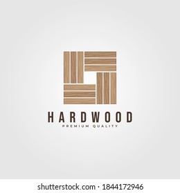 hardwood parquet logo vector illustration design, wood floor minimalist logo design