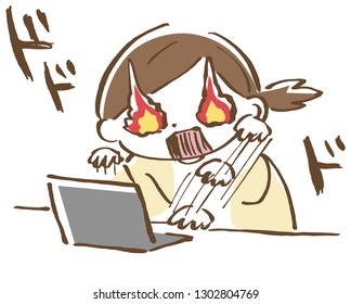 A hard-working woman