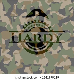 Hardy Camouflaged Emblem Stock Vector (Royalty Free) 1341999119 ...