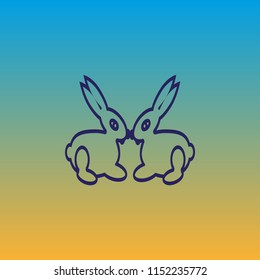 hare, animal, icon