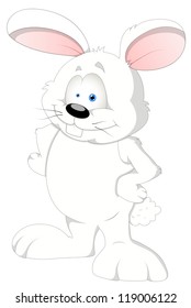 Hare - Cartoon Character- Vector Illustration