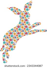 Hare Blumen Hintergrund für Dekoration und Design.
