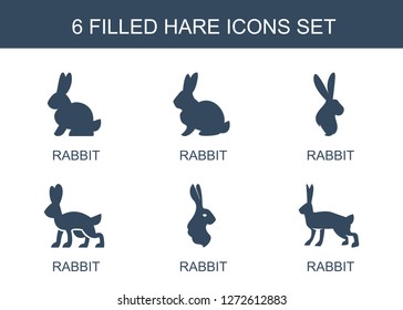 Hare Icons. Trendy 6 Hare Icons. Contain Icons Such As Rabbit. Hare Icon For Web And Mobile.