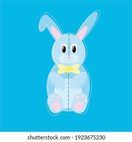 Hare illustration, beautiful hare, spring animals